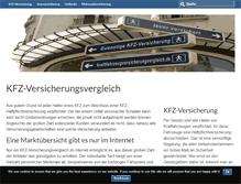 Tablet Screenshot of kraftfahrzeugversicherungvergleich.de